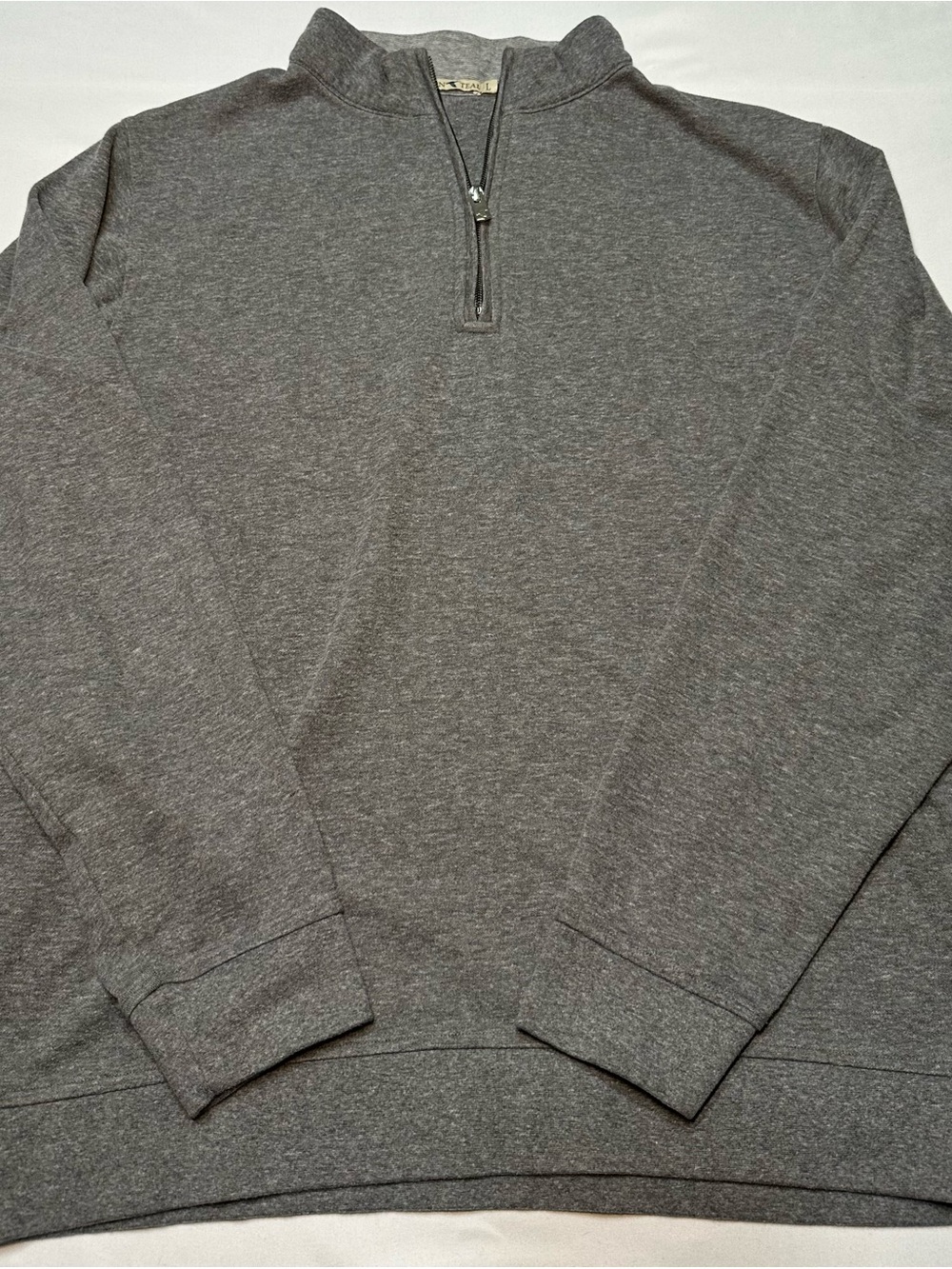 GenTeal Apparel Grey Heather Quarter Zip Pullover Men's Large